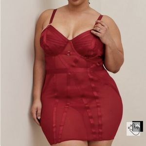NWT ~ Torrid Cutout Strappy Chemise Shapewear Lingerie